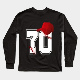 70th Birthday Baseball Long Sleeve T-Shirt